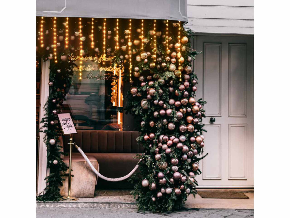 Tenda 220led bianco caldo 304x80cm Peraga Christmas