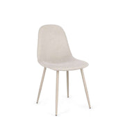 Sedia New Irelia 44x53xh84 cm Beige/Tortora BIZZOTTO