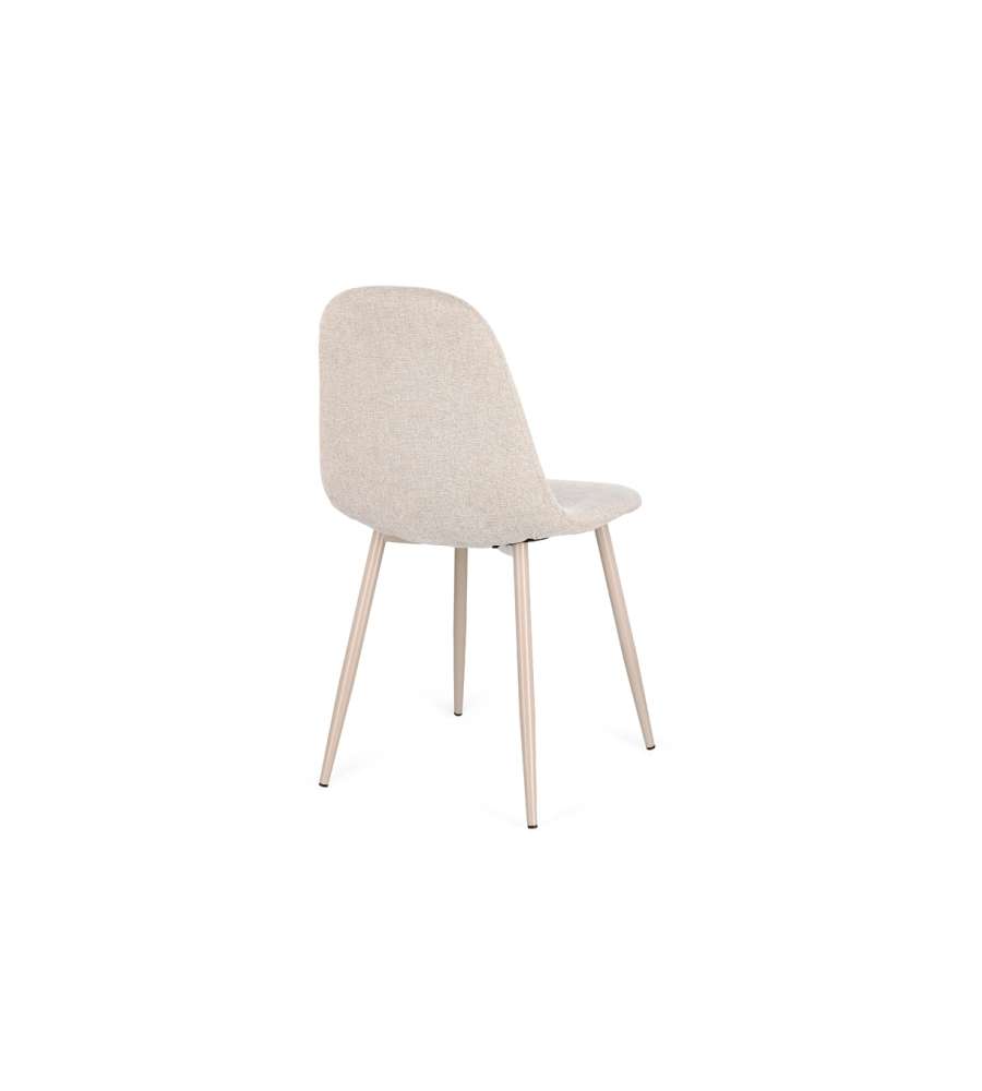Sedia New Irelia 44x53xh84 cm Beige/Tortora BIZZOTTO