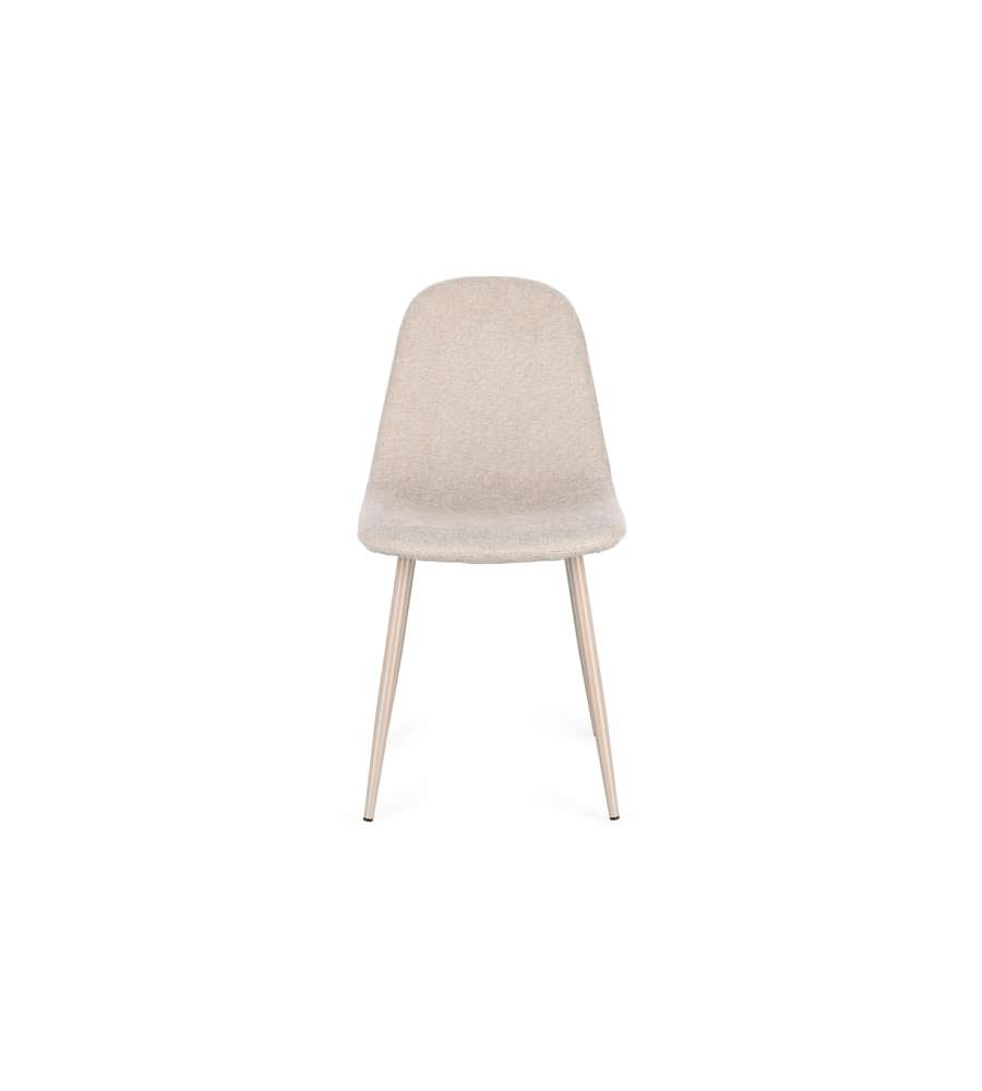 Sedia New Irelia 44x53xh84 cm Beige/Tortora BIZZOTTO
