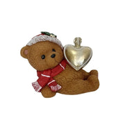 Base per albero con orso e cuore luminoso neon 50 x 34 x 38 cm Mercury