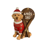 Golden retriever sulla pista con luci LED 31 x 20 x 47 cm Mercury