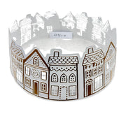 Copribase per albero con casette D66 x H26 cm bianco Mercury