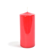Candela cilindrica H12 cm rossa Mercury