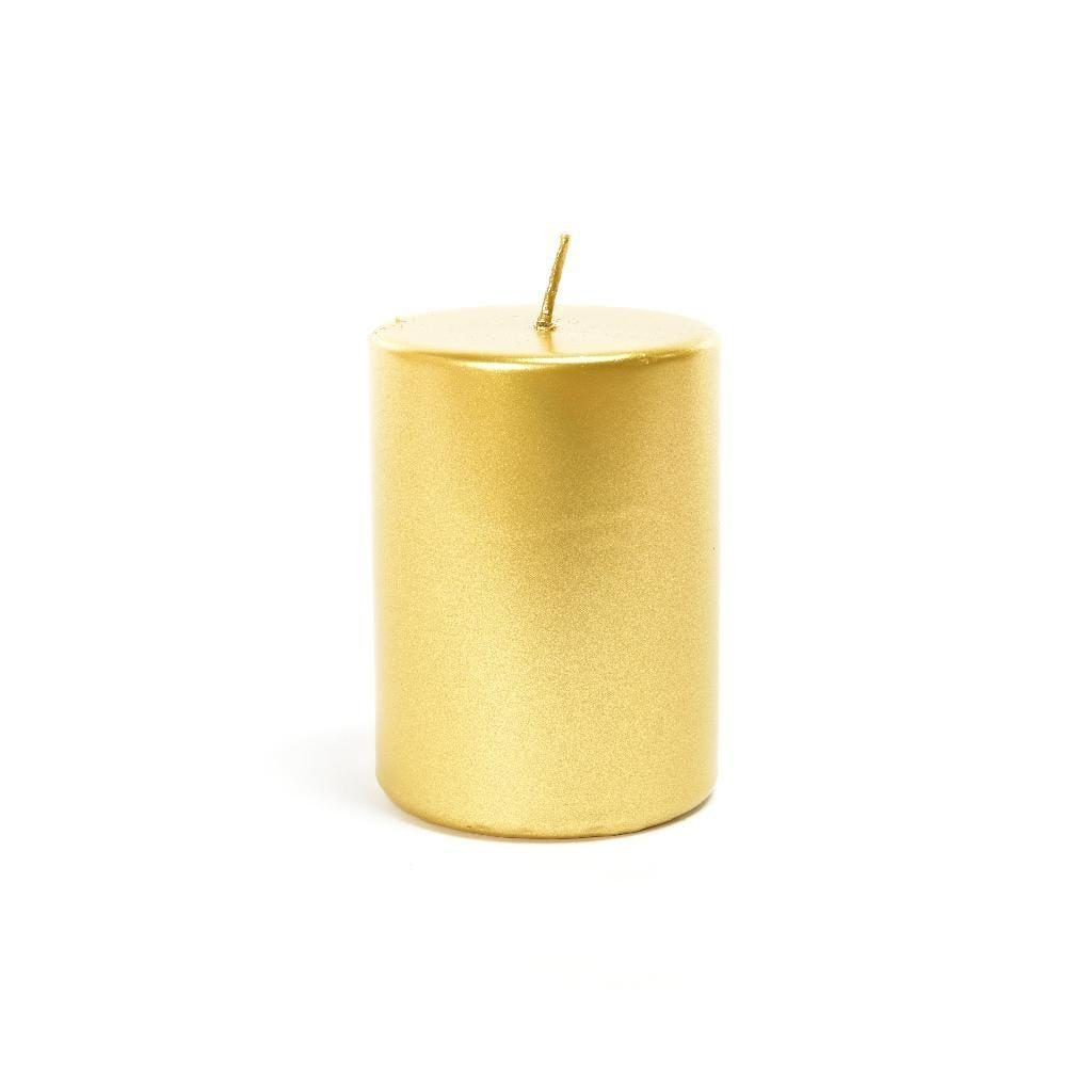 Zylinderkerze 240 g Gold Mercury