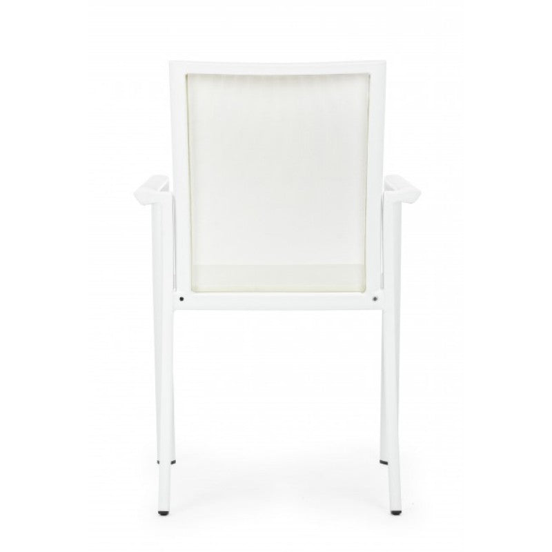 OFFERTA TAVOLO DUBLINO ALLUNGABILE 140/200X140 BIANCO +4 POLTRONE KONNOR BIANCHE