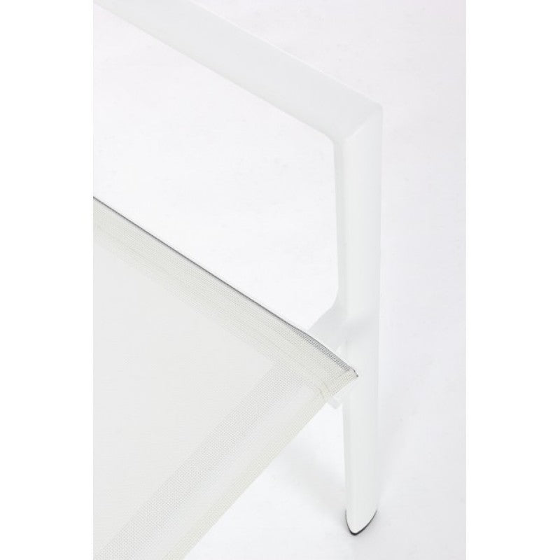 OFFERTA TAVOLO DUBLINO ALLUNGABILE 140/200X140 BIANCO +4 POLTRONE KONNOR BIANCHE