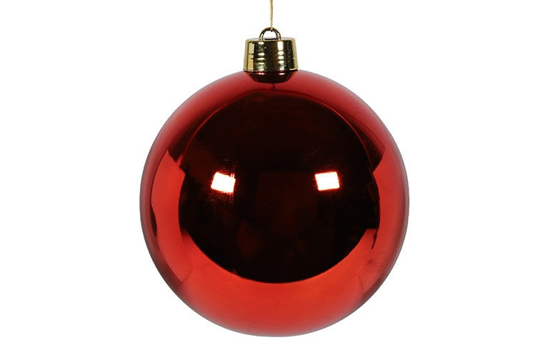 Pallina di Natale Rossa di Design 25cm