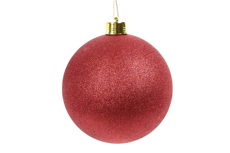 Maxi Pallina di Natale XXL Bordeaux Glitter