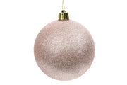 Maxi Pallina di Natale XL Rosa Glitter D30