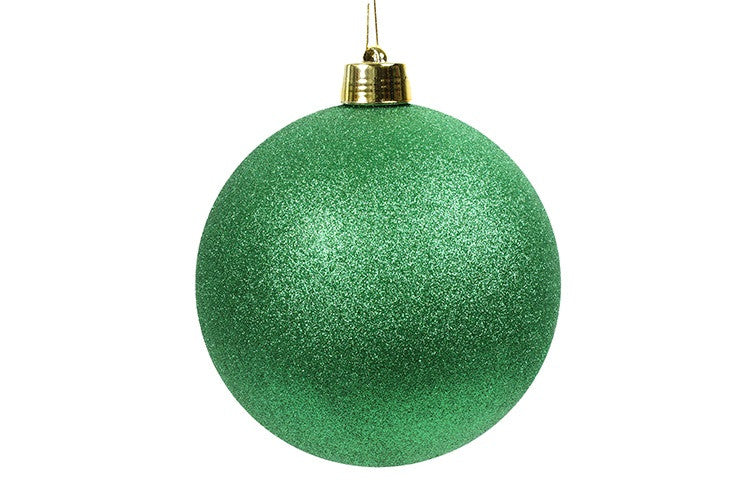 Pallina di Natale MAXI L Verde Glitter