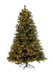 Albero di Natale Berkshire, 180 cm (D114 cm), Verde, 1300 LED – 3744 rami