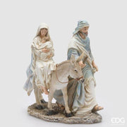 Natività H32 L29 P20 cm Bianco Blu EDG