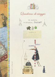 LIBRO QUADERNO DI VIAGGIO ANDATA E RITORNO