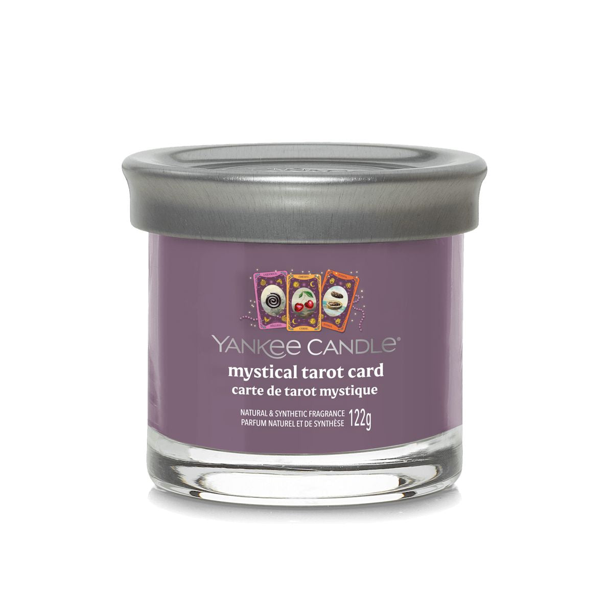 YANKEE CANDLE Candela Tumbler Piccola in vetro Signature Mystical Tarot Card