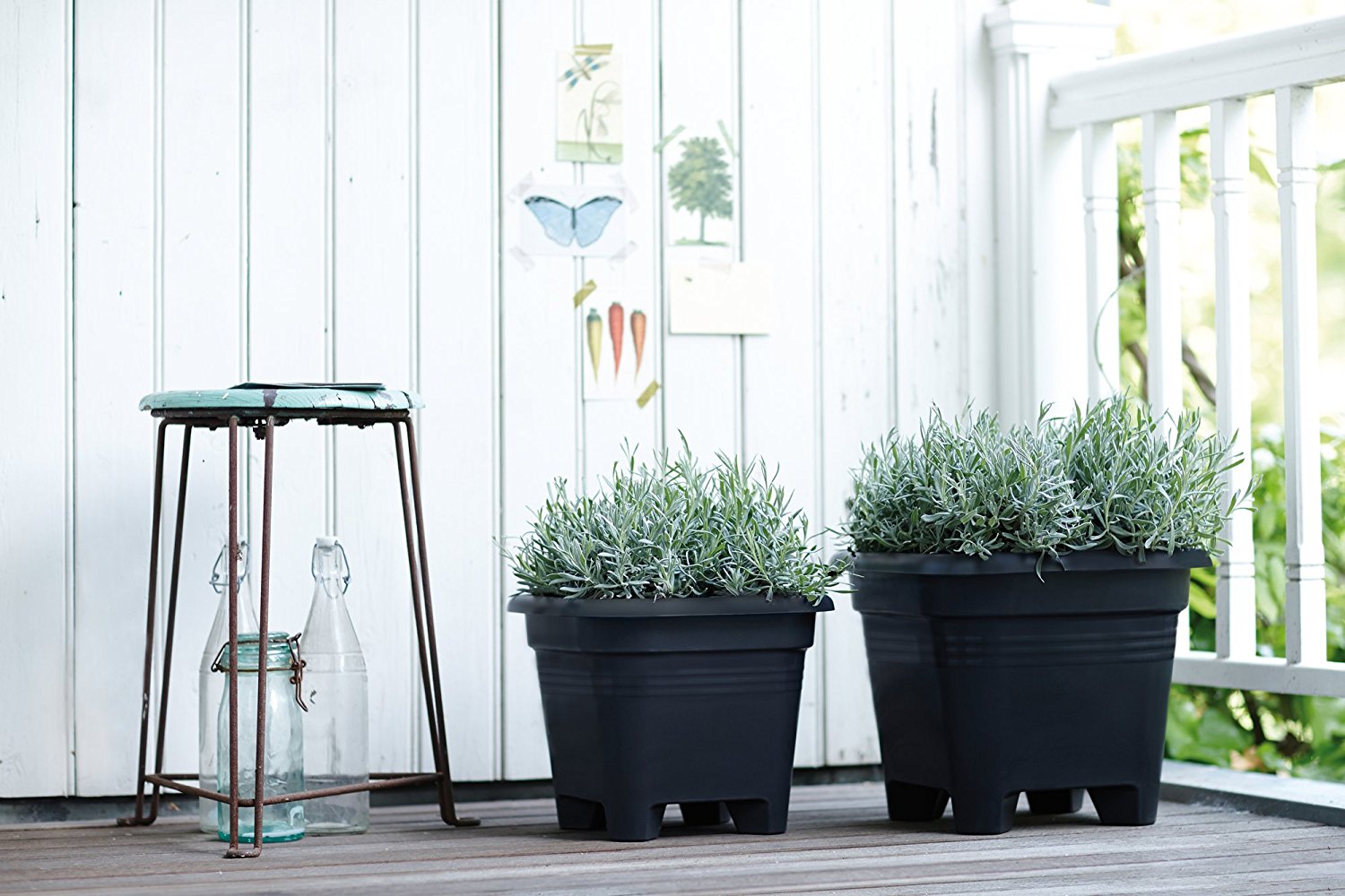 VASO GREEN BASICS SQUARE 30CM COLORE A SCELTA