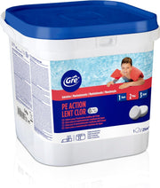 CLORO LENTO ZERO BORICO PASTIGLIE DA 250GR PER PISCINE - 5KG