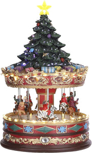 Carousel with Christmas tree on top Adattatore Incluso - Luville