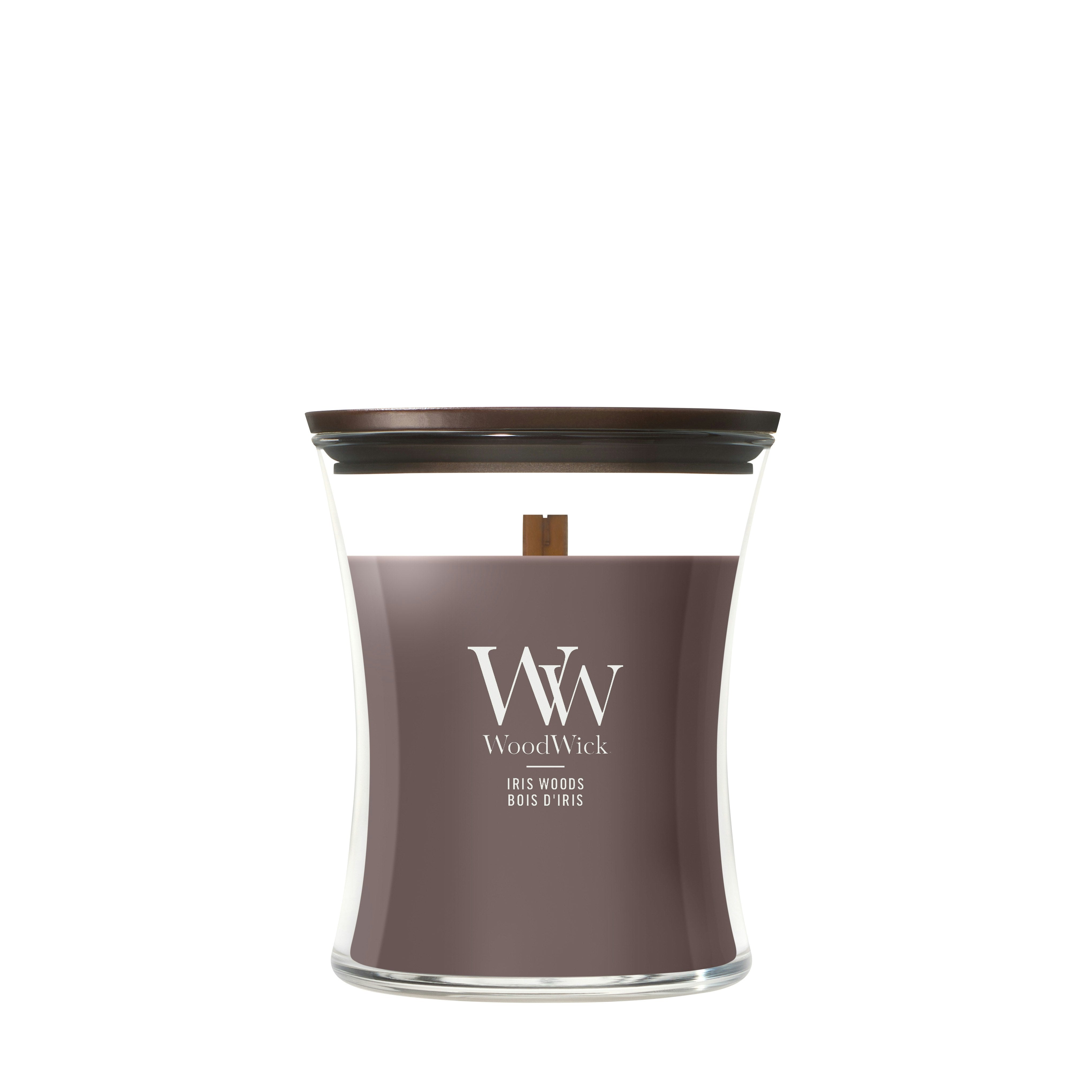 Candela Iris Woods 275g Marrone Woodwick