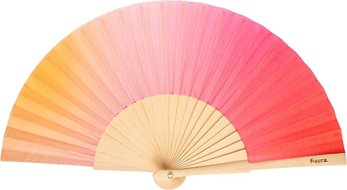 VENTAGLIO GRADIENTE - ROSSO E ROSA