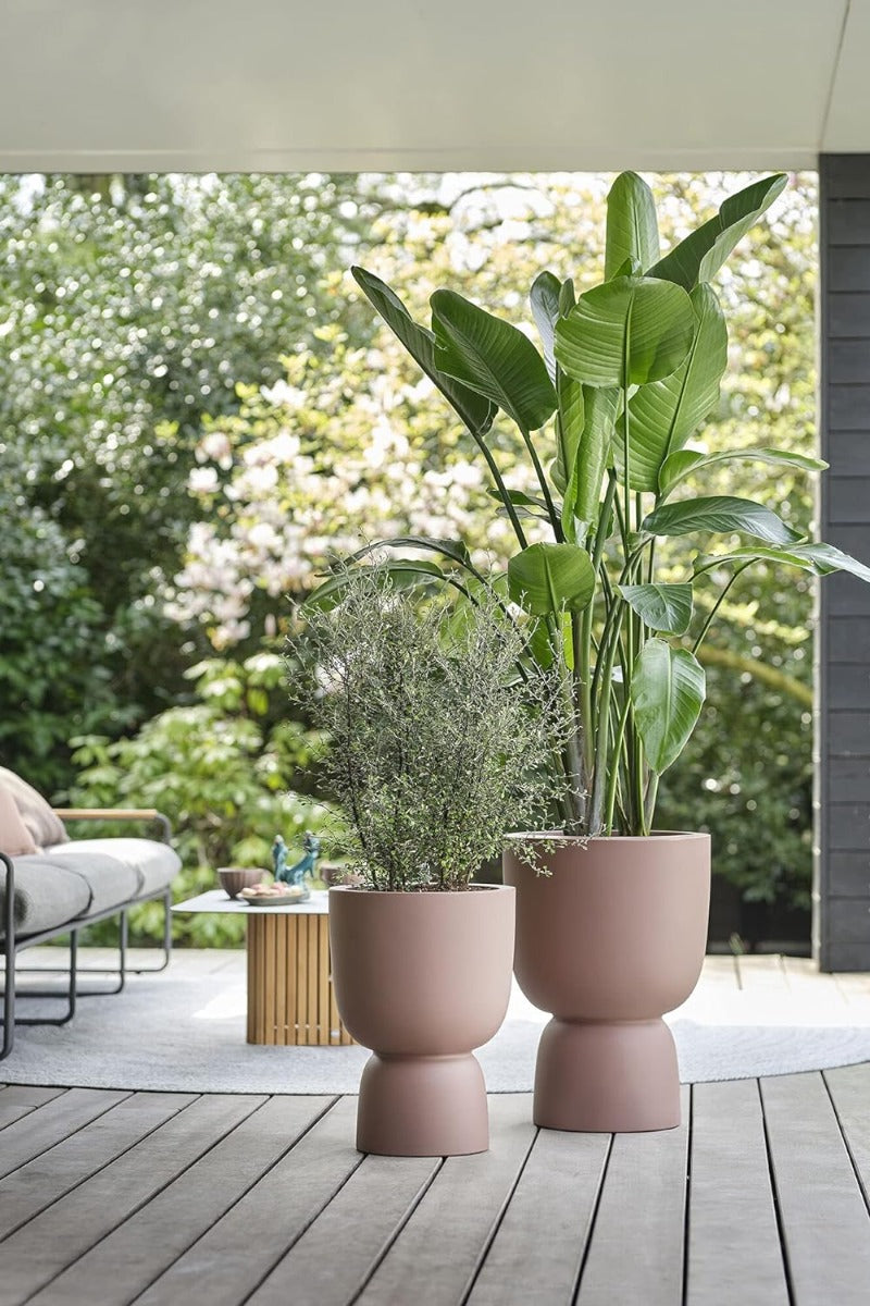 VASO PURE COUPE 41CM ROSY BROWN