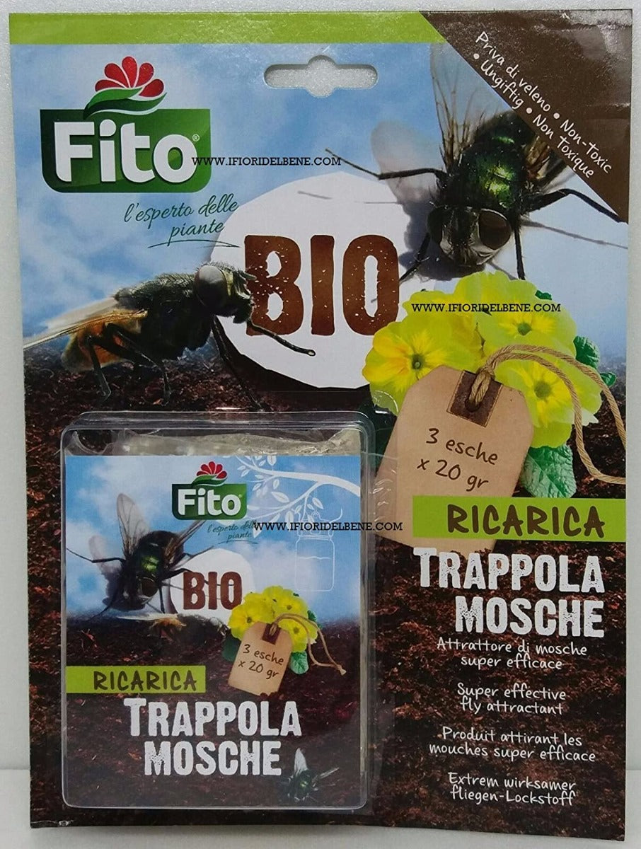 FITO RICARICA 3 ESCHE TRAPPOLA MOSCHE