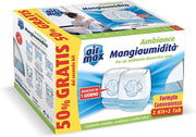 AIR MAX DISPOSITIVO MANGIAUMIDITÀ AMBIANCE MINI BIANCO 100G - PROMO PACK (2 KIT+2 TAB)