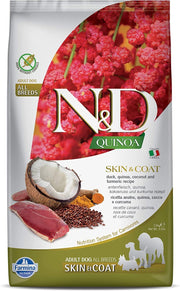 CROCCHETTE CANE N&D QUINOA SKIN&COAT ANATRA 2,5 KG