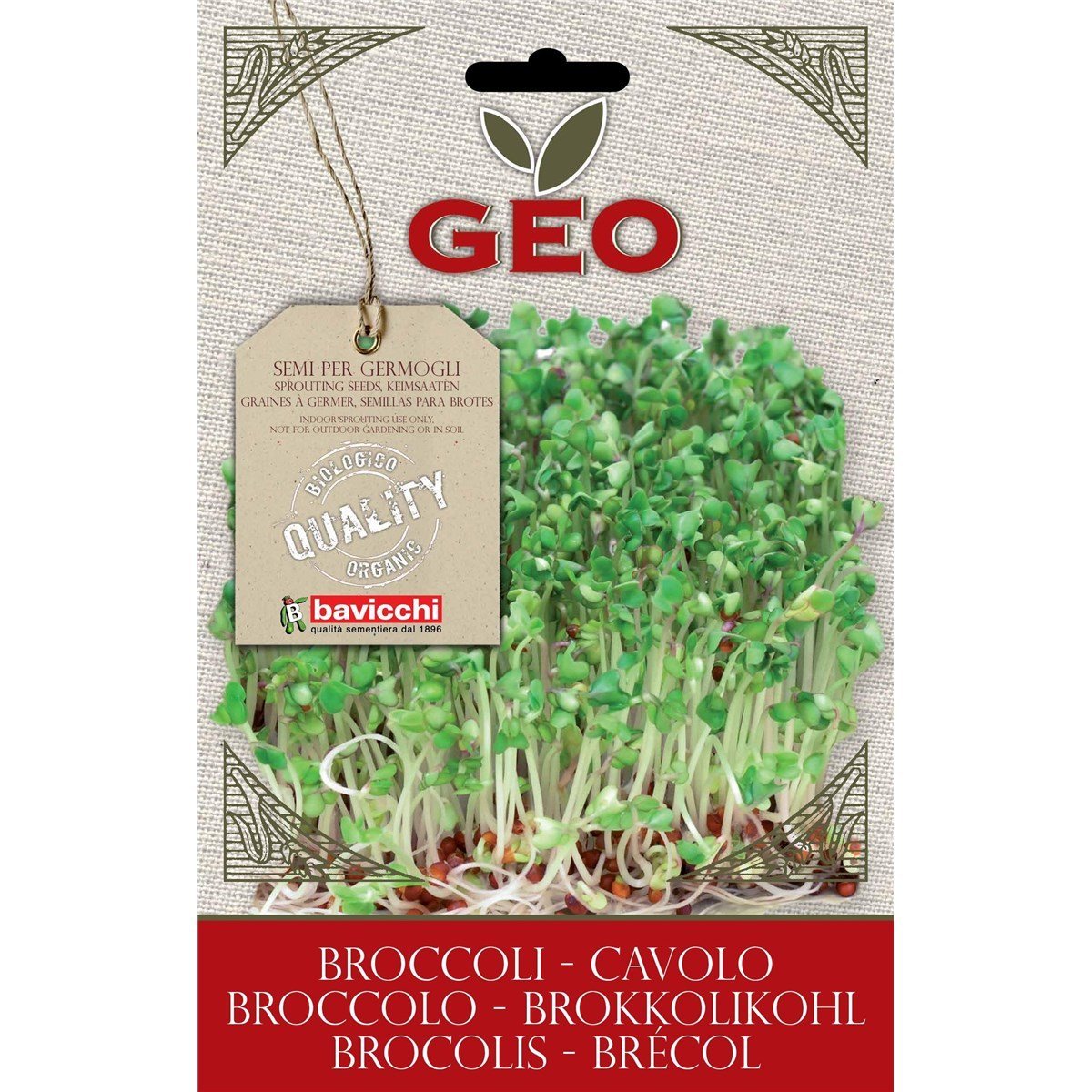 SEMI BIO DI CAVOLO BROCCOLO PER GERMOGLI 13GR