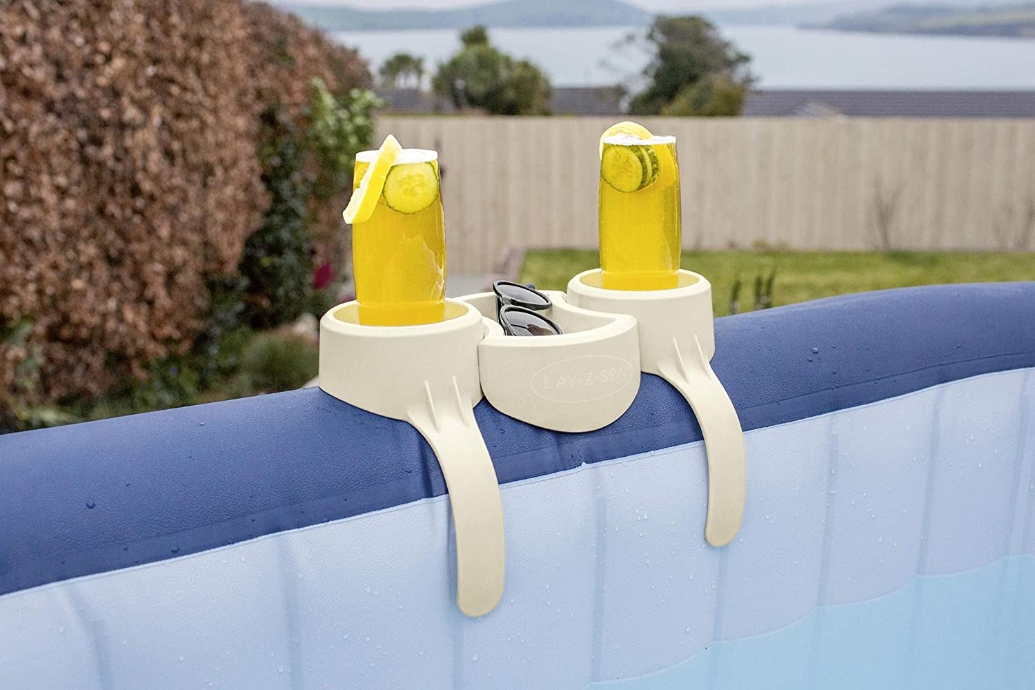 PORTA BICCHIERI E OGGETTI PER IDROMASSAGGIO GONFIABILE LAY-Z-SPA