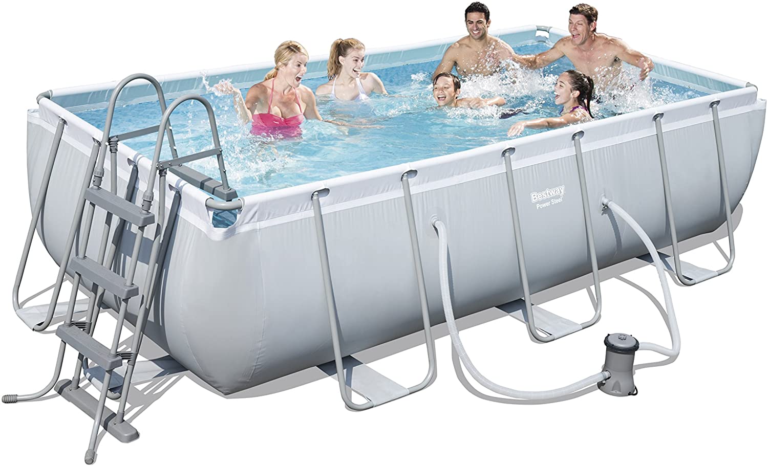 PISCINA RETTANGOLARE 404X201x100CM CON POMPA FILTRO