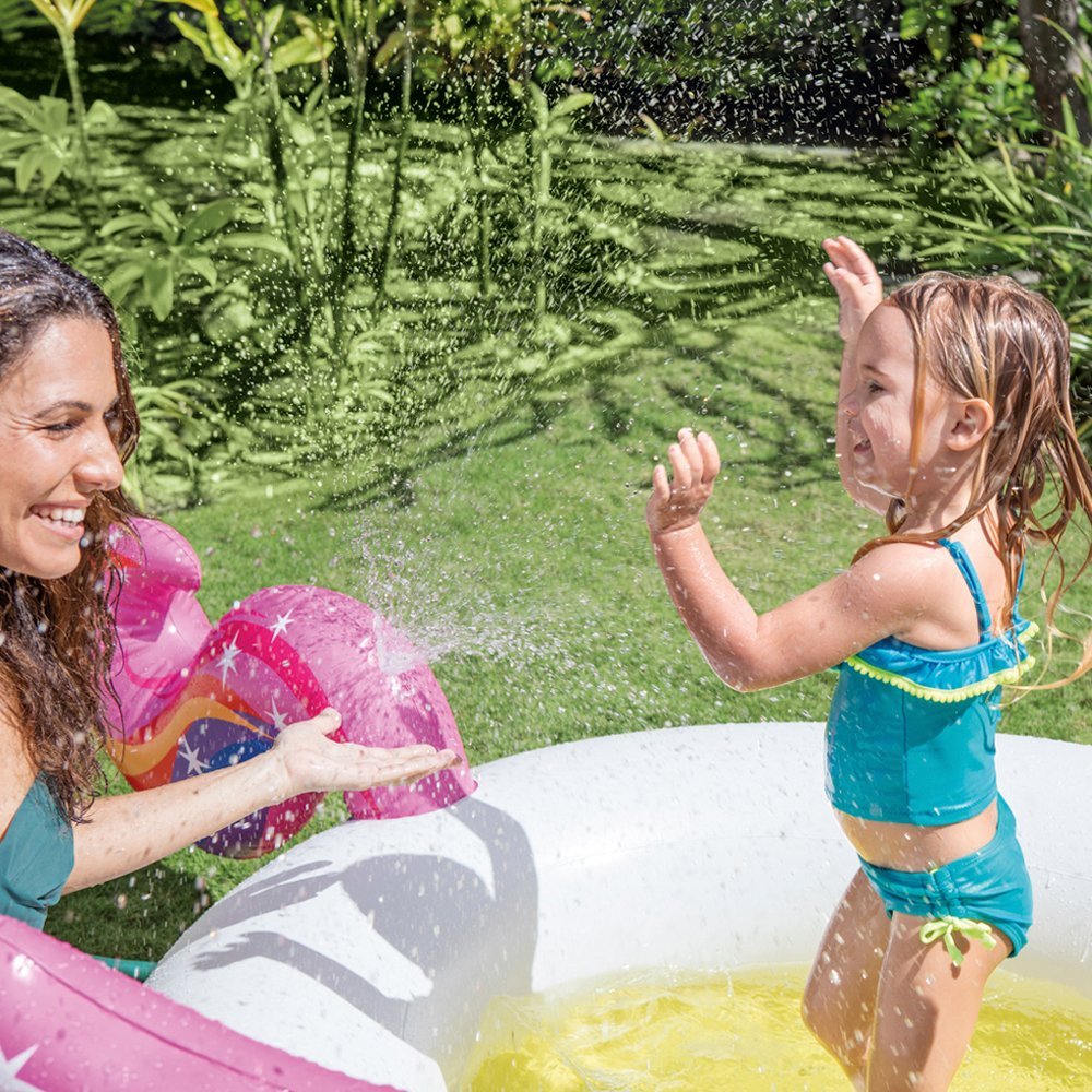PISCINA KIDS UNICORNO CON SPRUZZINO CM 272X193X104CM