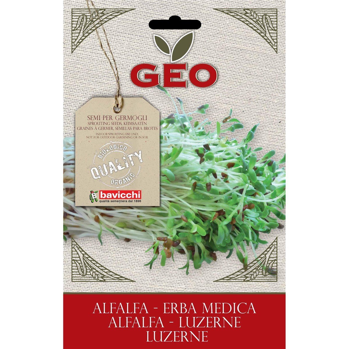 SEMI BIO DI ERBA MEDICA PER GERMOGLI 40GR