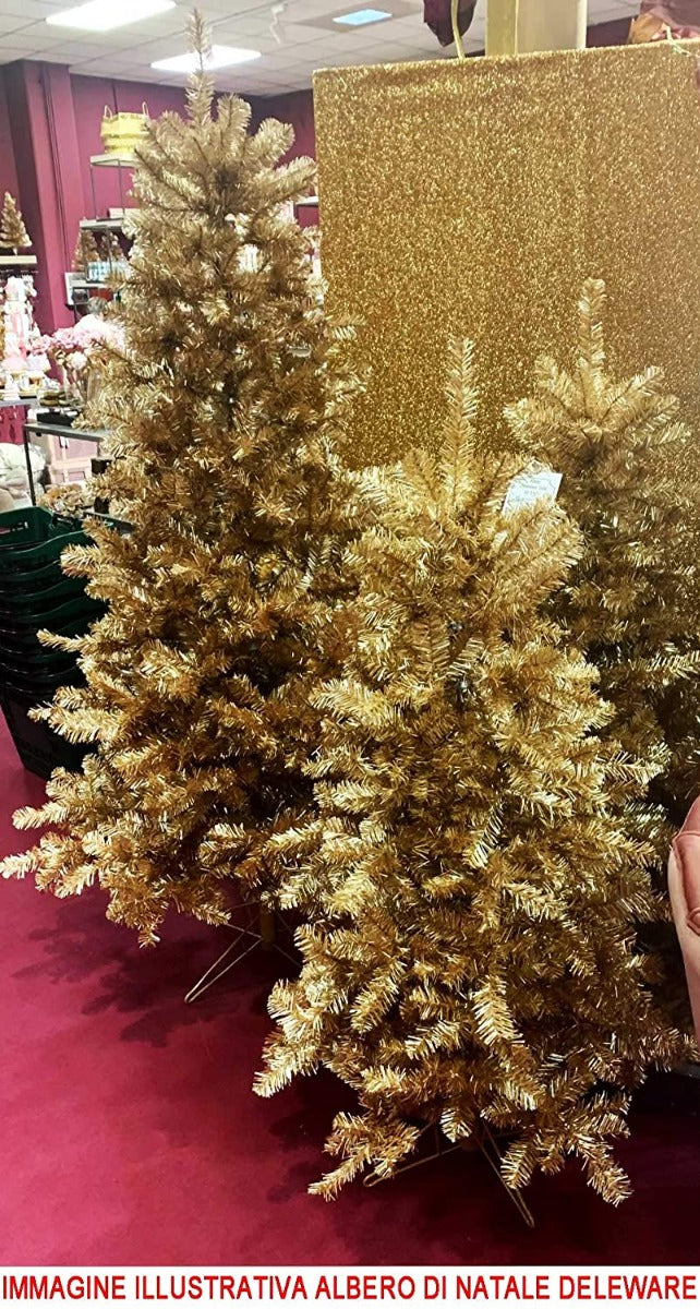 ALBERO DI NATALE DELWARE 210CM DORATO