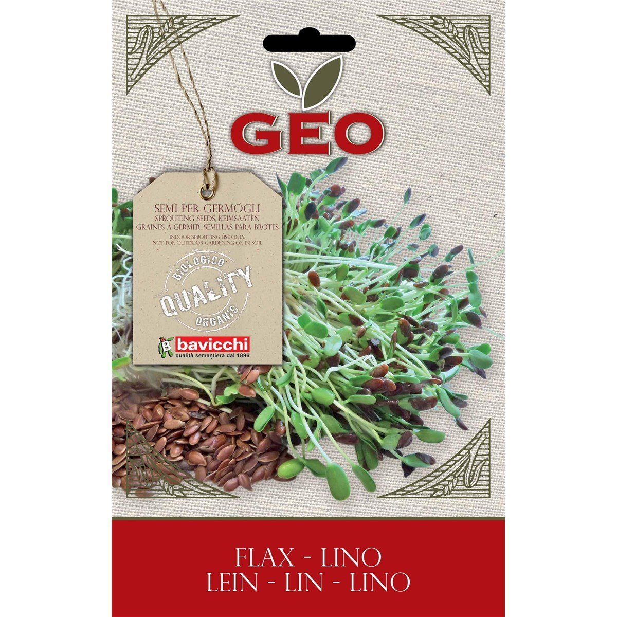SEMI BIO DI LINO PER GERMOGLI 80GR