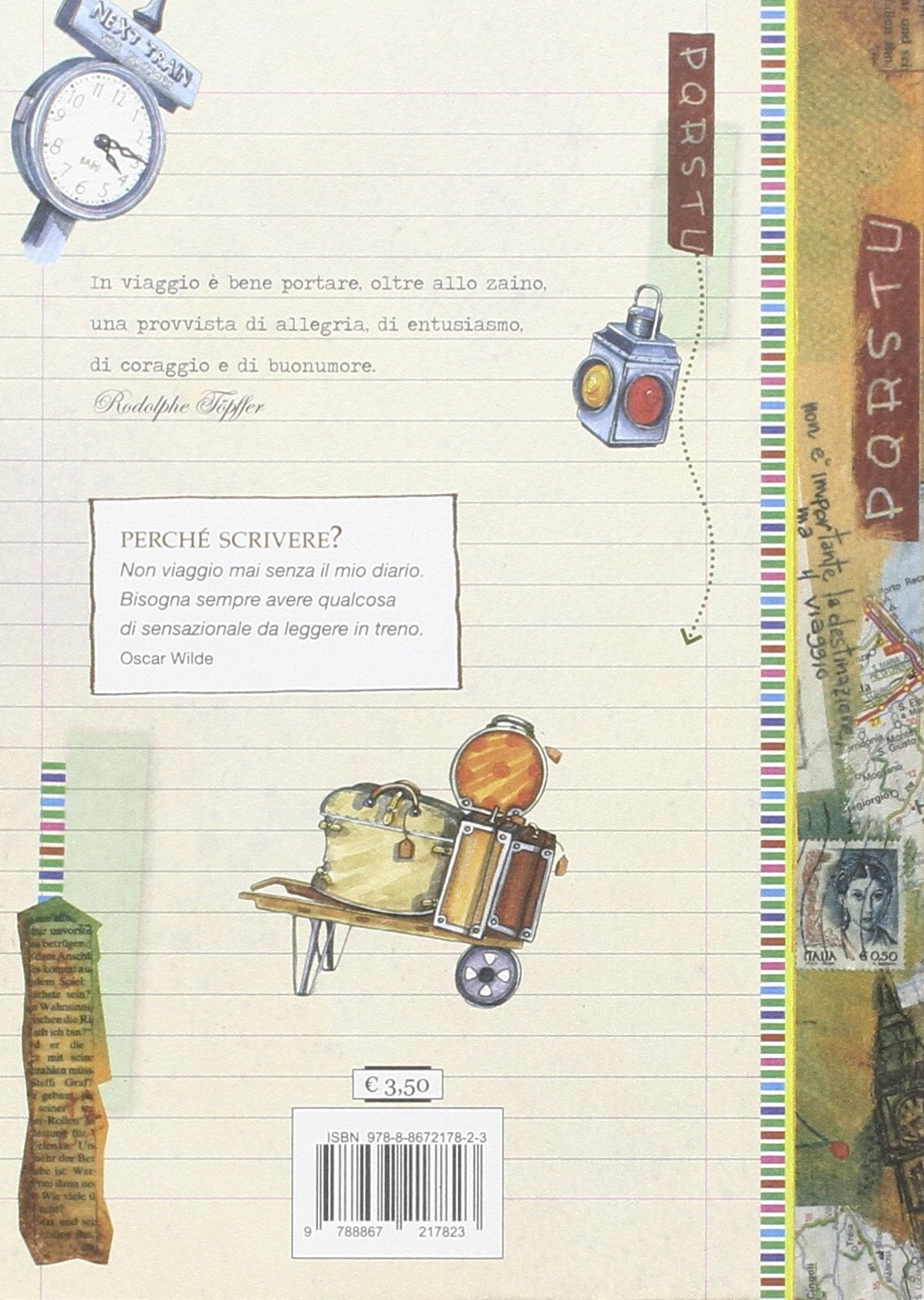 LIBRO QUADERNO DI VIAGGIO ANDATA E RITORNO