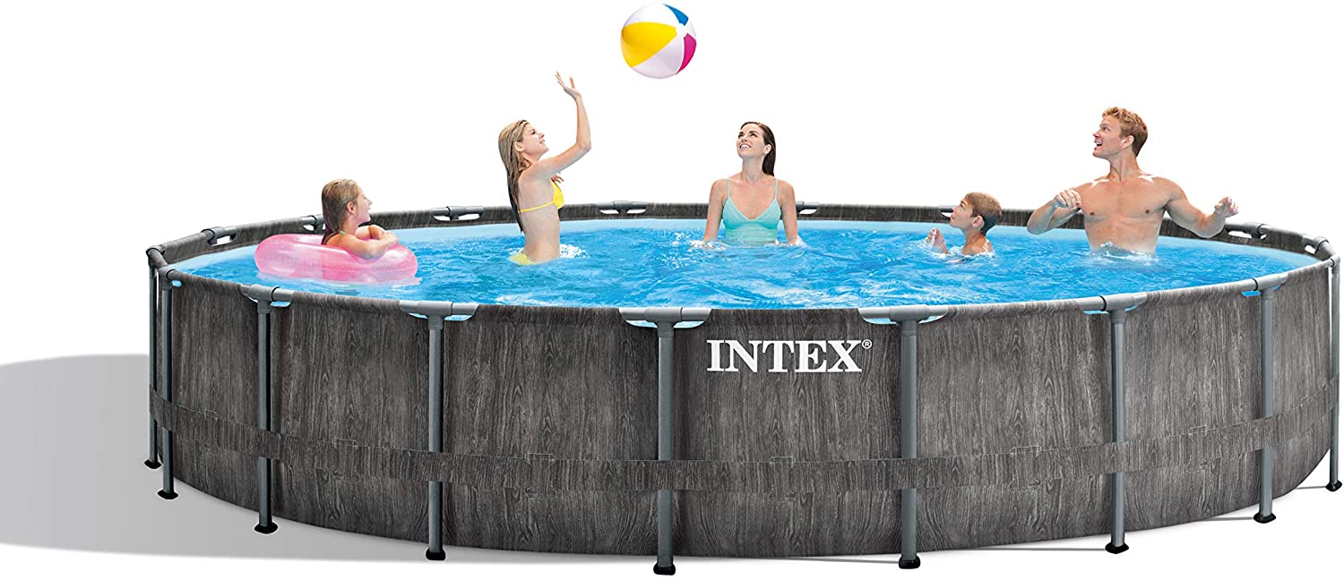 PISCINA ROTONDA PRISMA GREYWOOD 457X122CM CON POMPA FILTRO