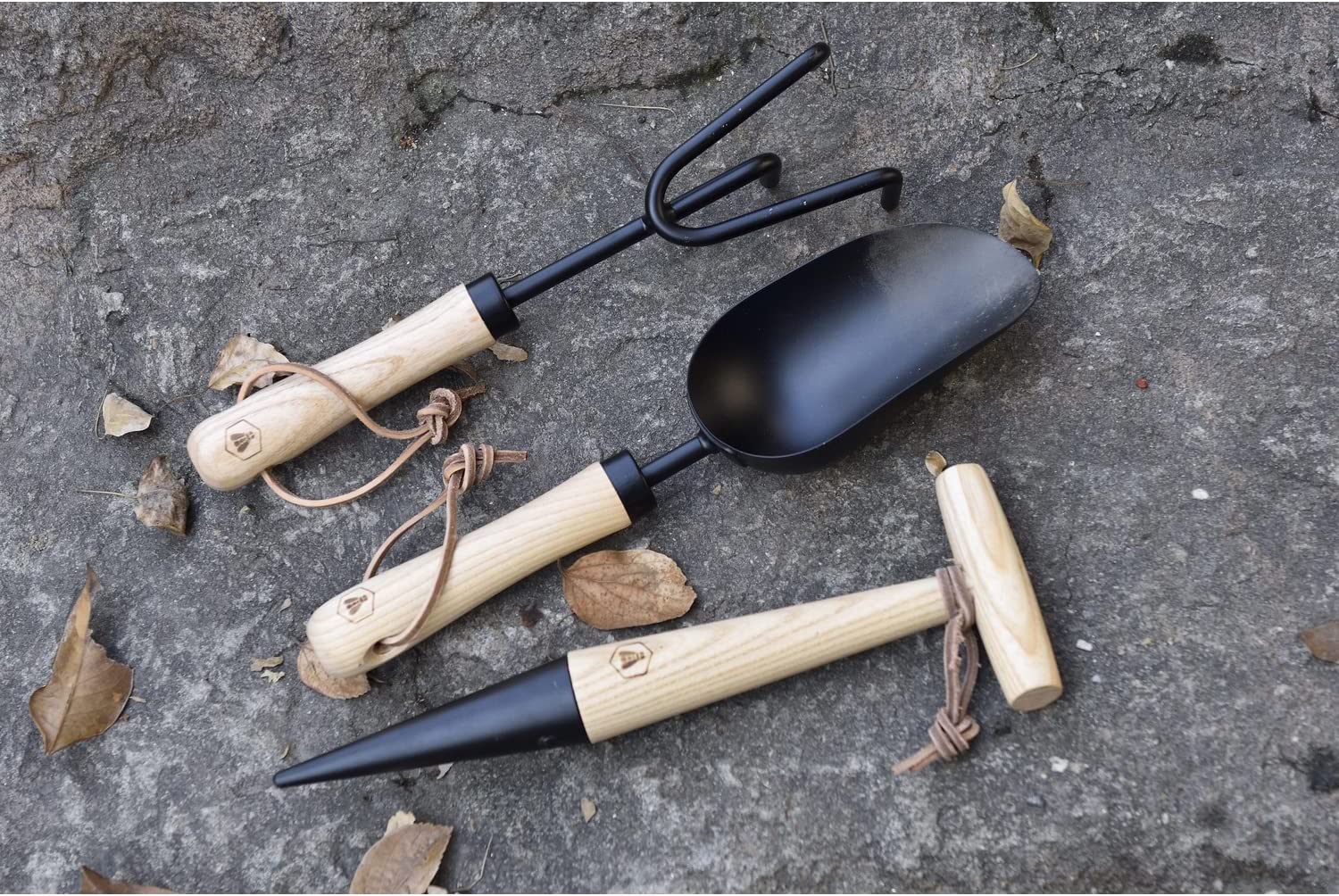 SET DA GIARDINAGGIO 3PZ PALETTA FORATERRA ESTIRPATORE