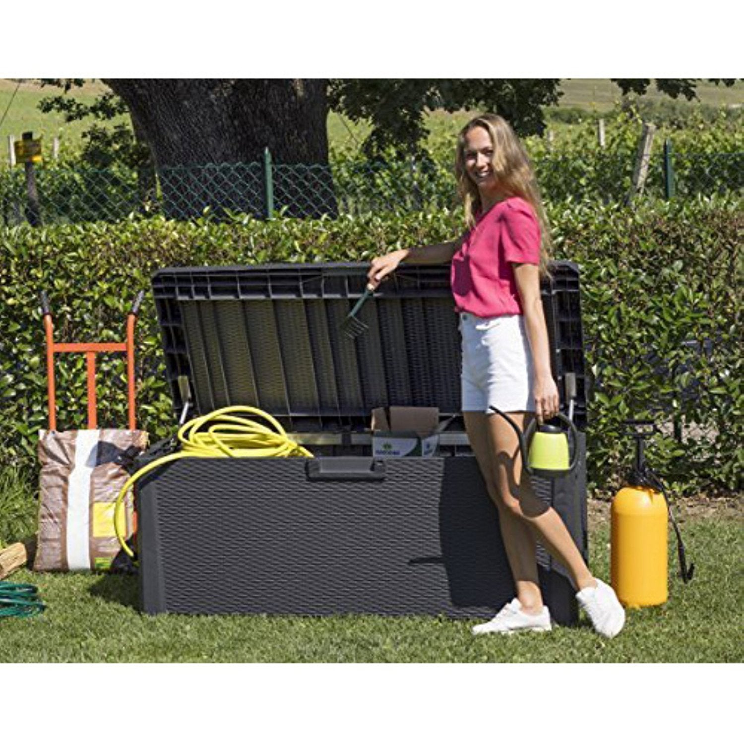 BAULE MULTIBOX SANTORINI PLUS MULTIUSO ANTRACITE