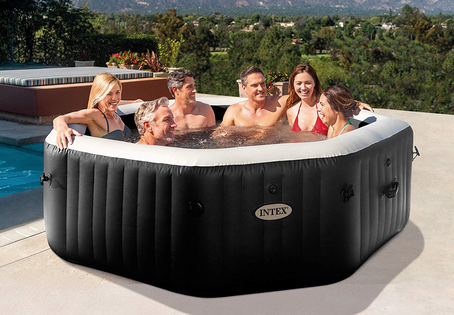 PISCINA IDROMASSAGGIO DELUXE BUBBLE JET MASSAGE Ø218XH71CM