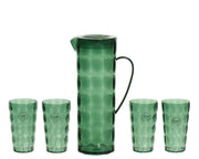 SET CARAFFA + 4 BICCHIERI VERDI