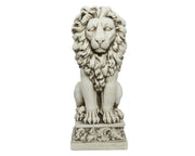STATUA LEONE BIANCO H61CM