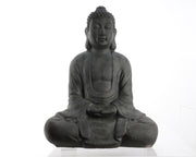STATUA DI BUDDHA ANTRACITE SEDUTO 35X61,5X79CM
