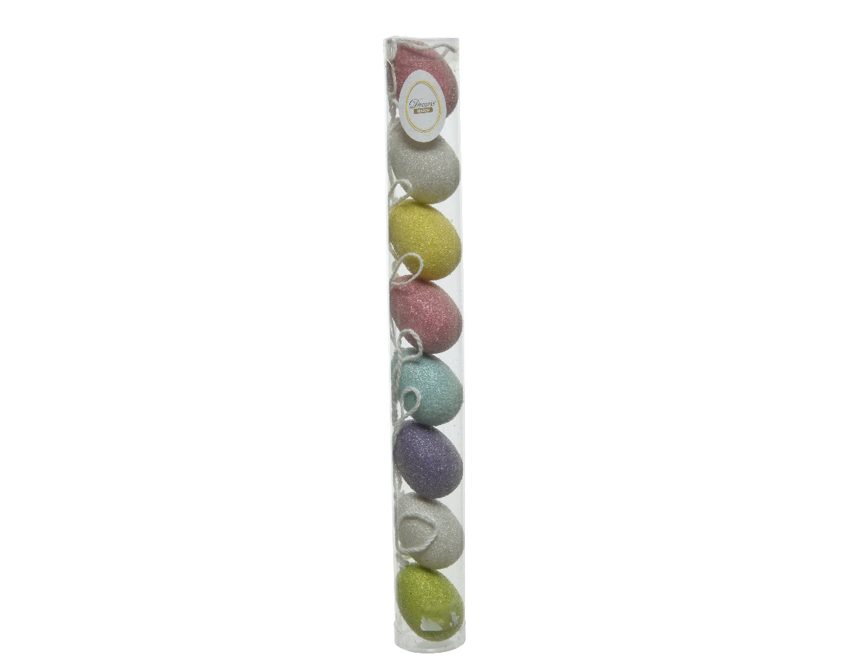 UOVA DI PASQUA DECORATIVE 6PZ 3X5CM ASSORTITE