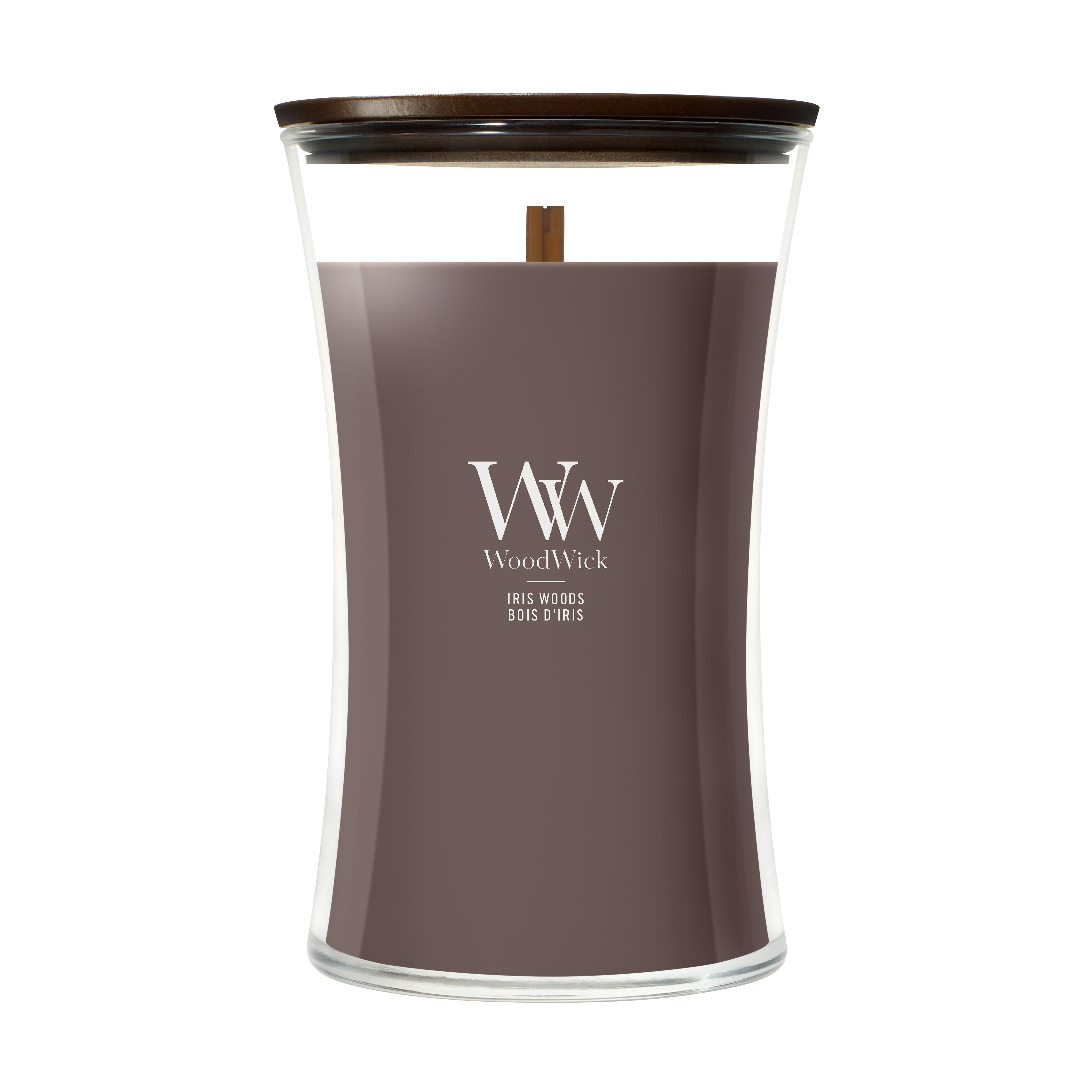 Candela Iris Woods 609g Marrone Woodwick