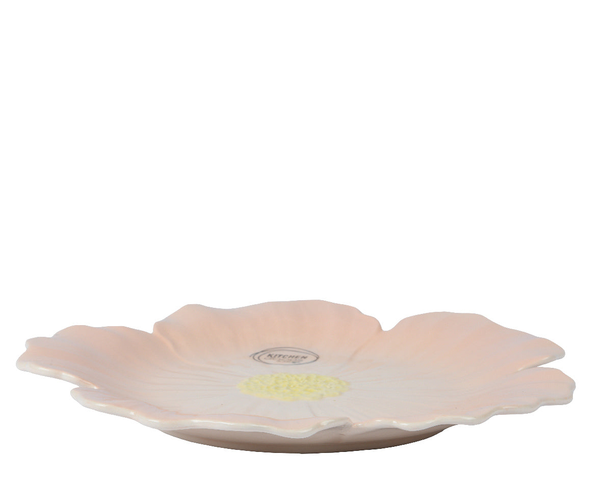 PIATTO A FIORE D27 CM ROSA DOLOMITE