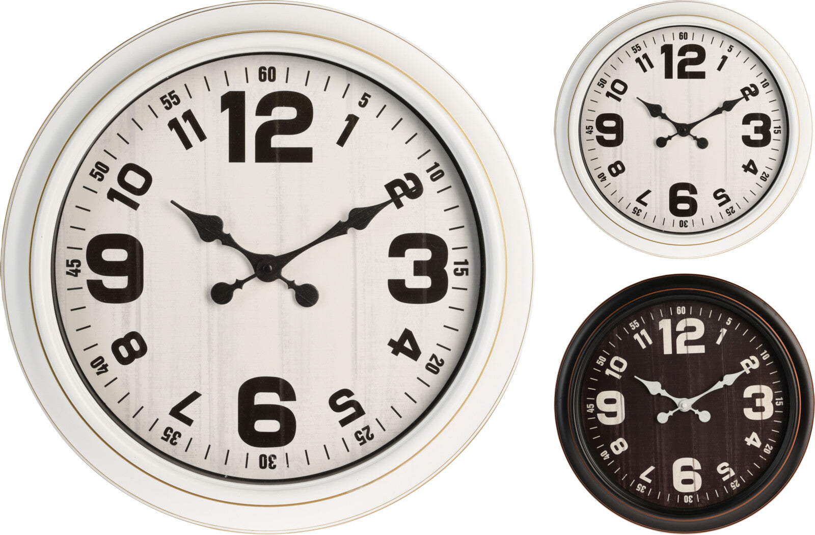 OROLOGIO DA PARETE 40CM BIANCO O NERO ASSORTITO
