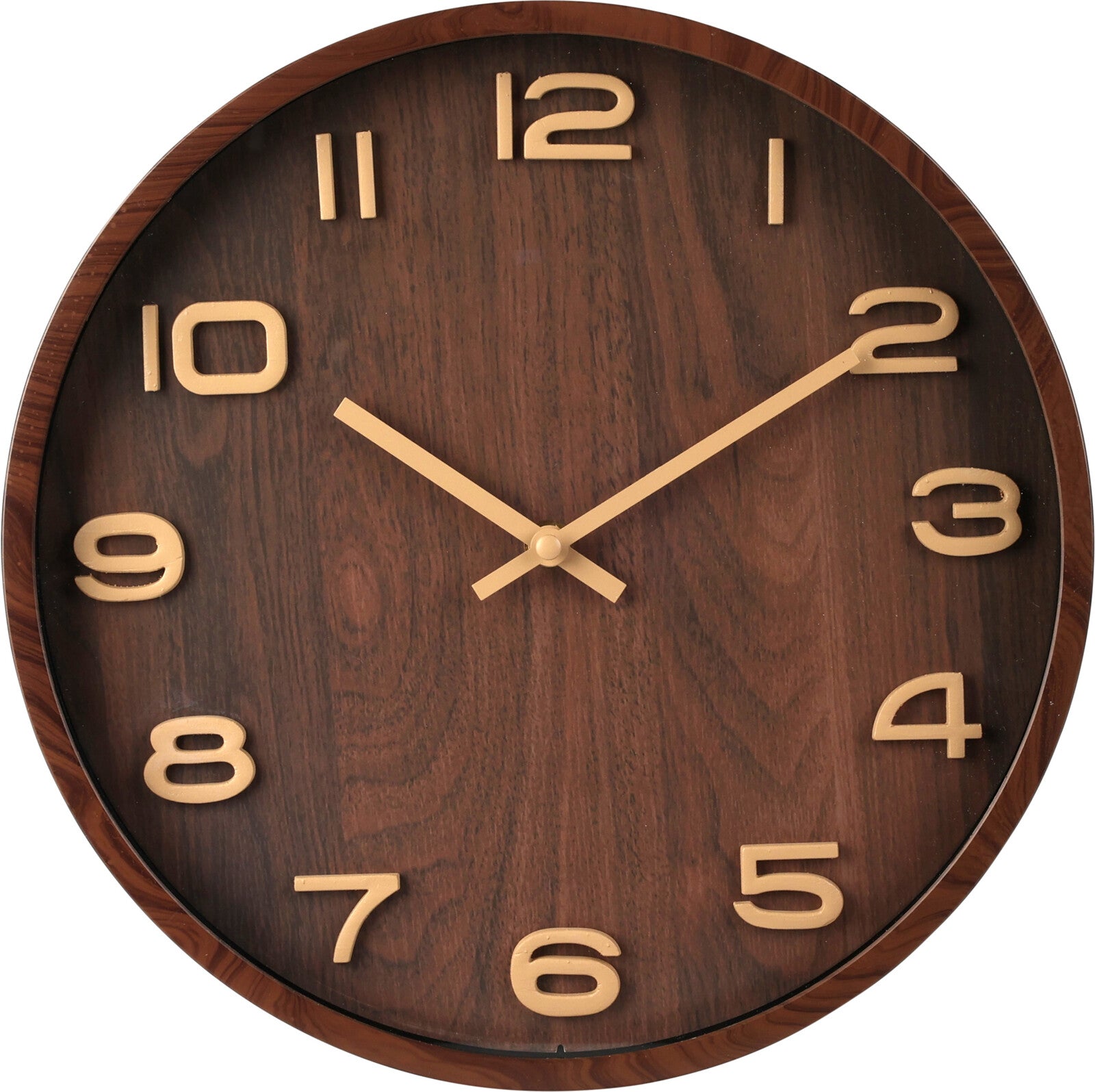 OROLOGIO DA PARETE 30CM EFFETTO LEGNO SCURO