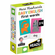 Maxi Flashcards BABY ENGLISH 40 flashcard Multicolore HEADU