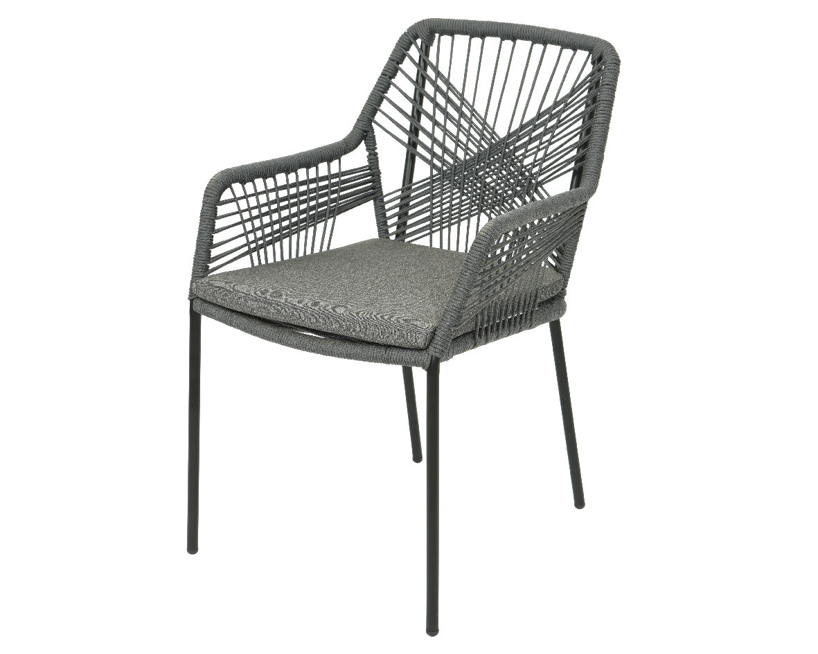 POLTRONA SIVIGLIA IMPILABILE 63X57X85CM GRIGIA